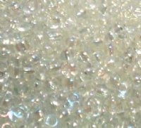 50g 6/0 Transparent Iris Crystal
